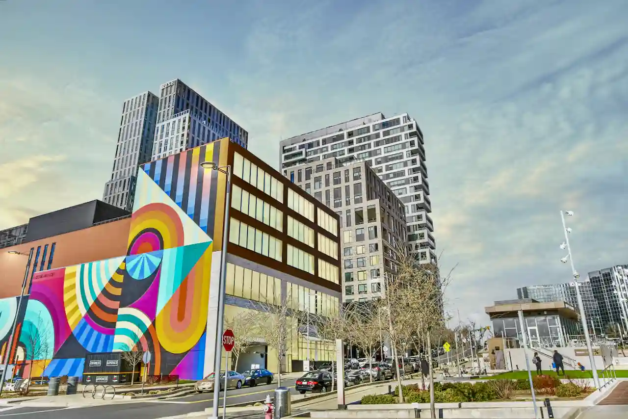 An office building with modern theme in the Washington Metropolitan area